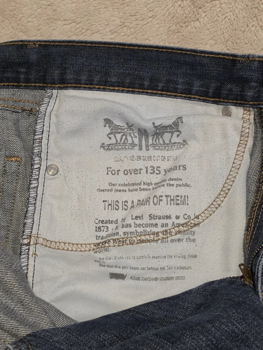 Levi's 505 Men's Blue Straight-Leg Jeans Size 34X30